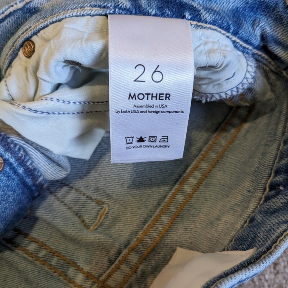 Mother Superior The Tomcat in The Confession Size 26 Distressed Jeans Button Fly - Picture 8 of 9